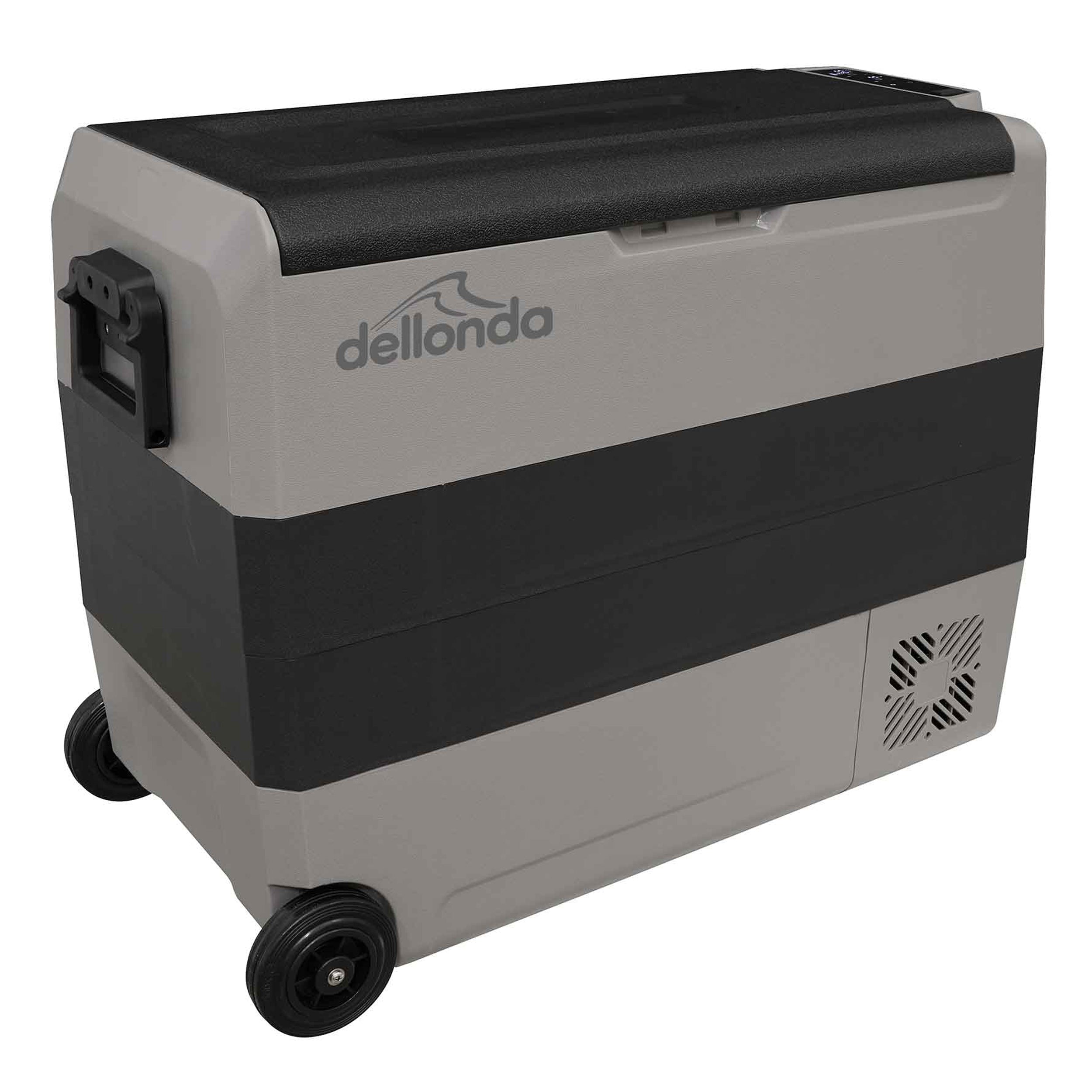 60L Portable Car Fridge, Freezer, 12/24/230V Dual Zone Compressor - DL15 - Dellonda