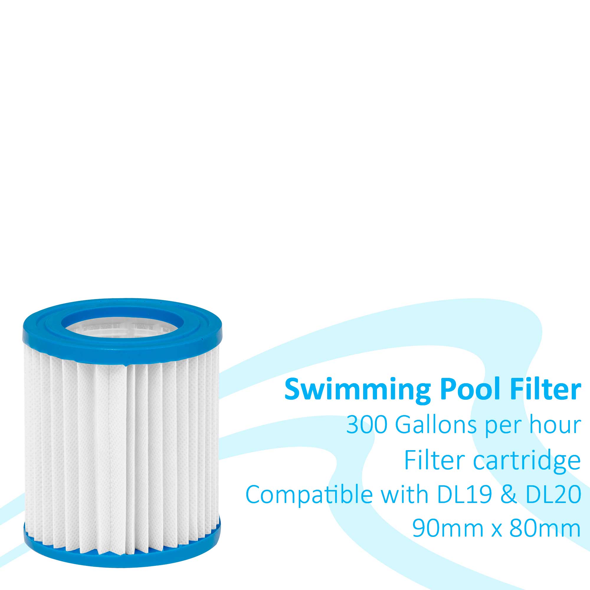 Swimming Pool Filter Cartridge, Use For DL19 & DL20 - DL35 - Dellonda