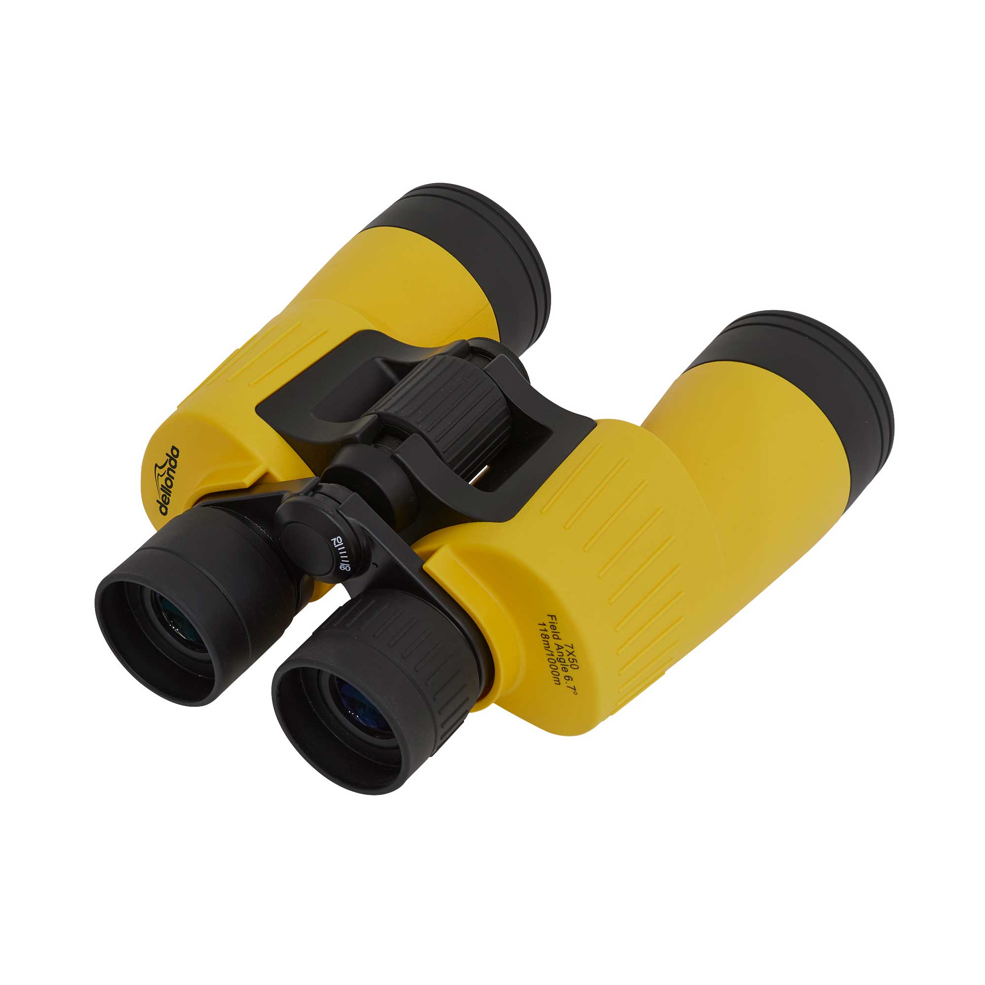 7x50mm Porro Prism BAK4 Binoculars, Waterproof & Fogproof with Case and Lens Caps - DL4 - Dellonda