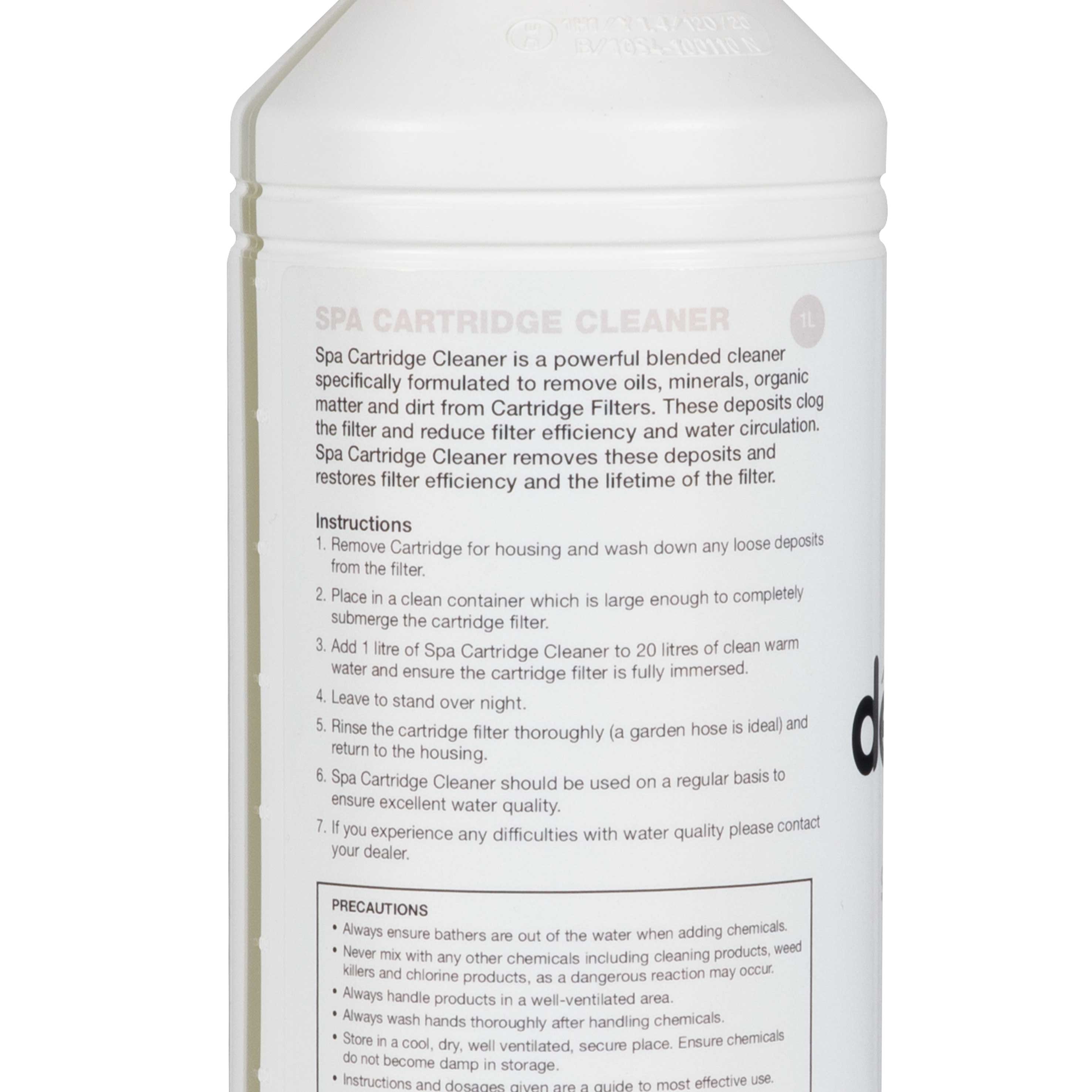 1L Cartridge Cleaner for Hot Tubs, Spas & Pools - DL56