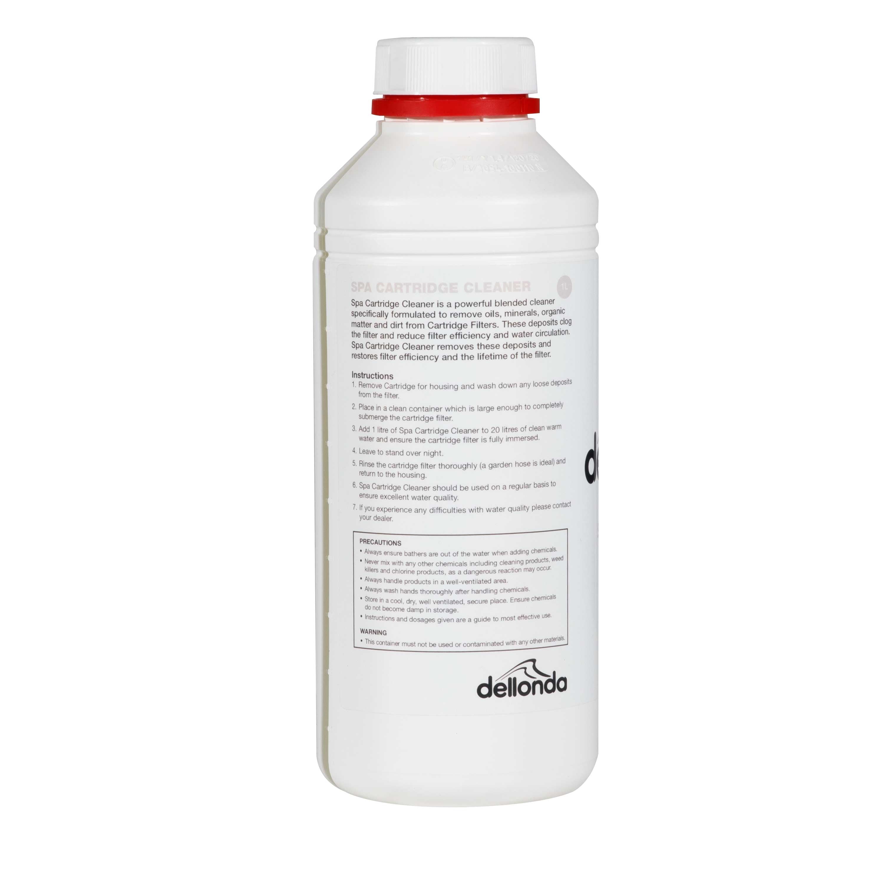 1L Cartridge Cleaner for Hot Tubs, Spas & Pools - DL56 - Dellonda