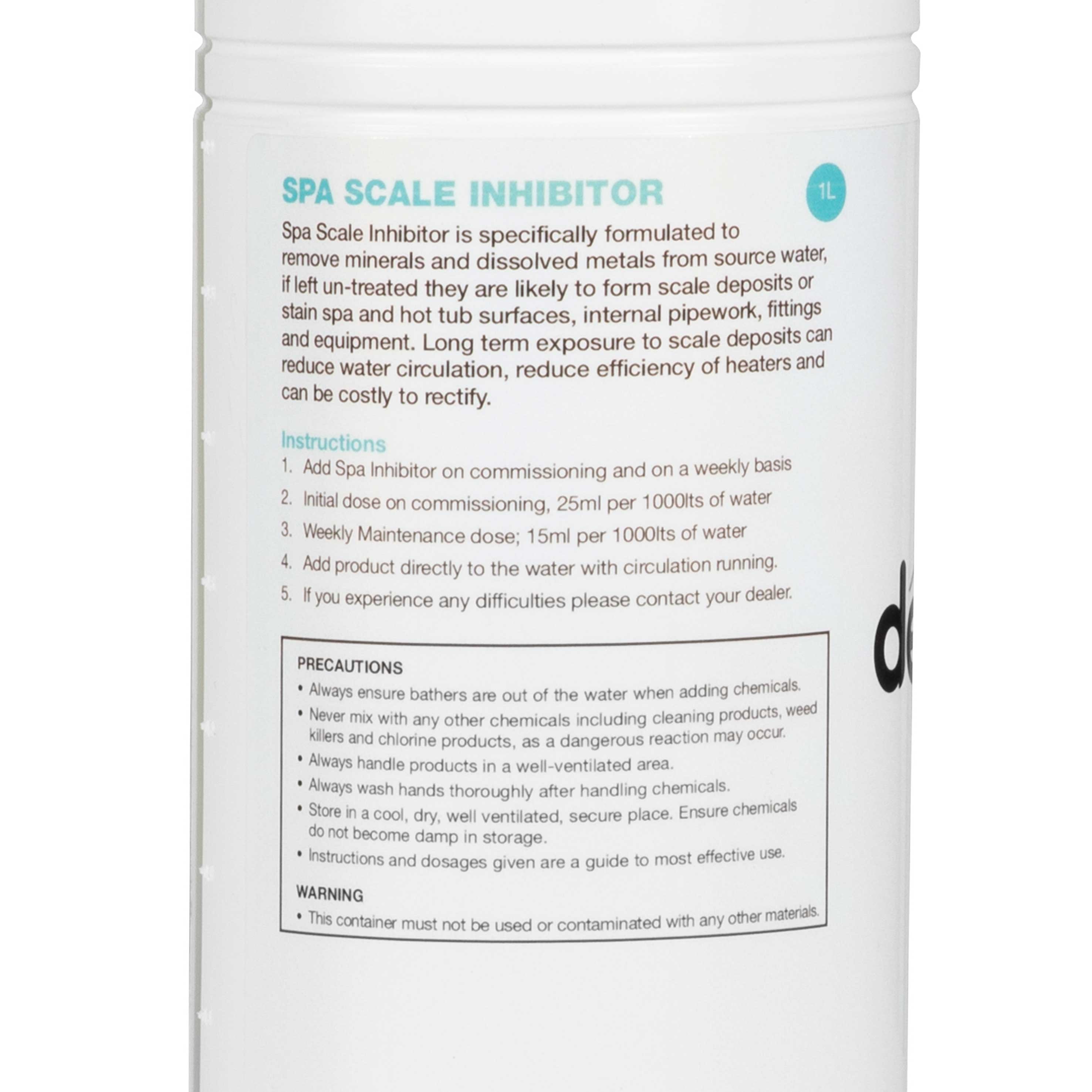 Dellonda Hot Tub/Spa Scale Inhibitor - 1 Litre - DL59