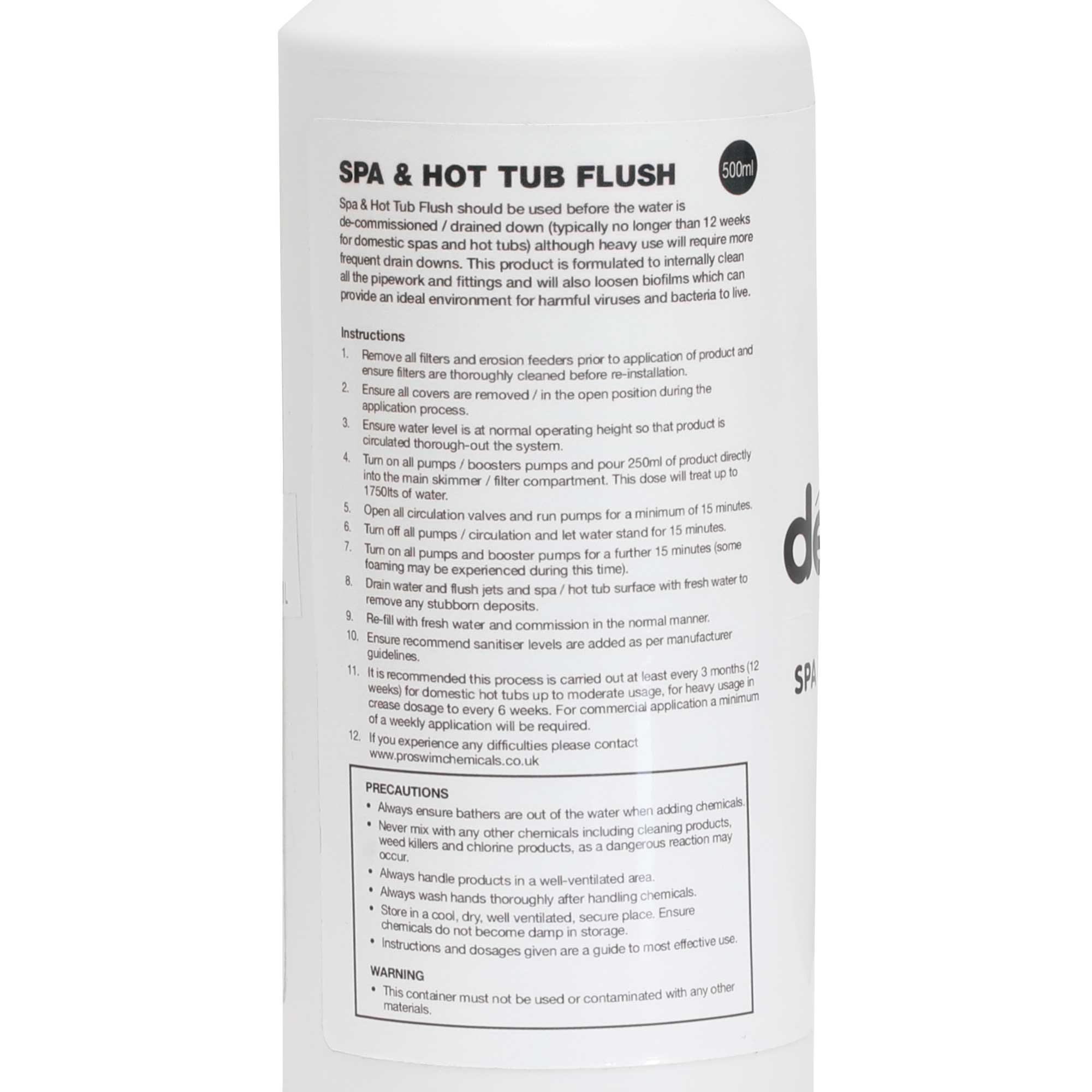 Spa & Hot Tub Flush Cleaner - 500ml - DL60