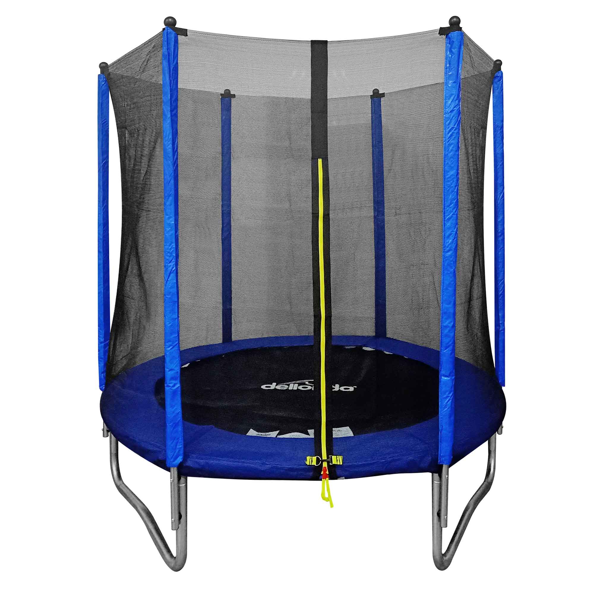 10ft Heavy-Duty Outdoor Trampoline for Kids with Safety Enclosure Net, Includes Anchor Kit & Ladder - DL94 - Dellonda