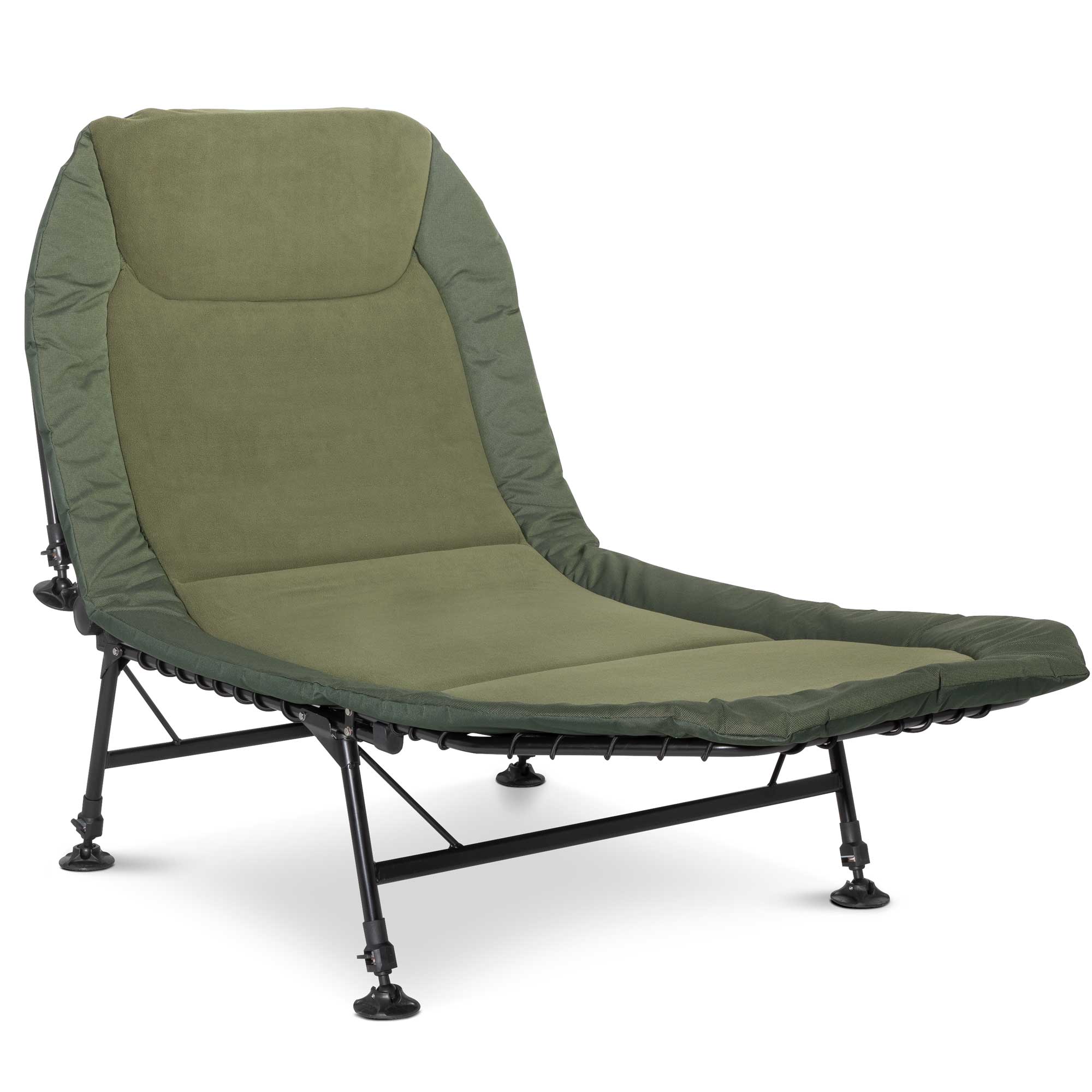 Adjustable Bedchair with Fleece Mattress & Pillow