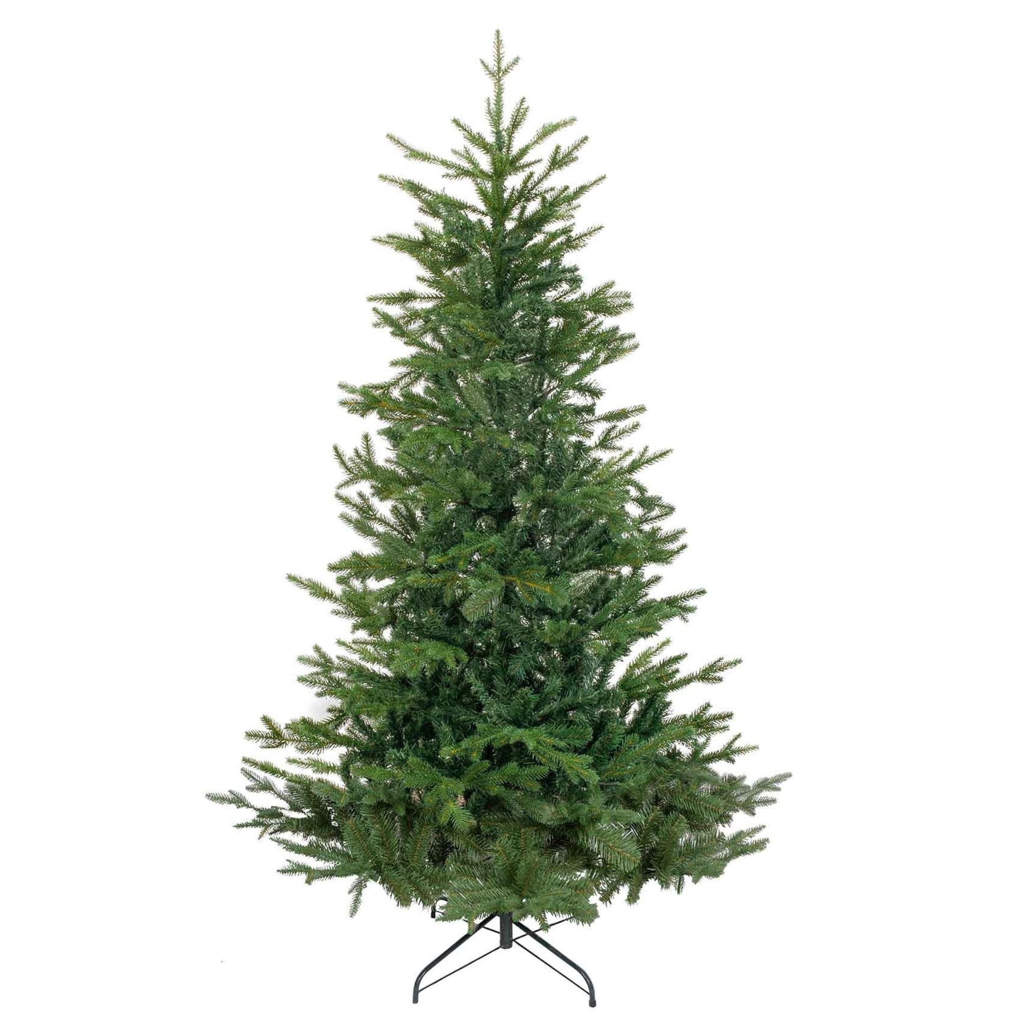 Artificial 6ft/180cm Hinged Christmas Tree with 1200+ PE Tips & PVC Interior - DH45 - Dellonda