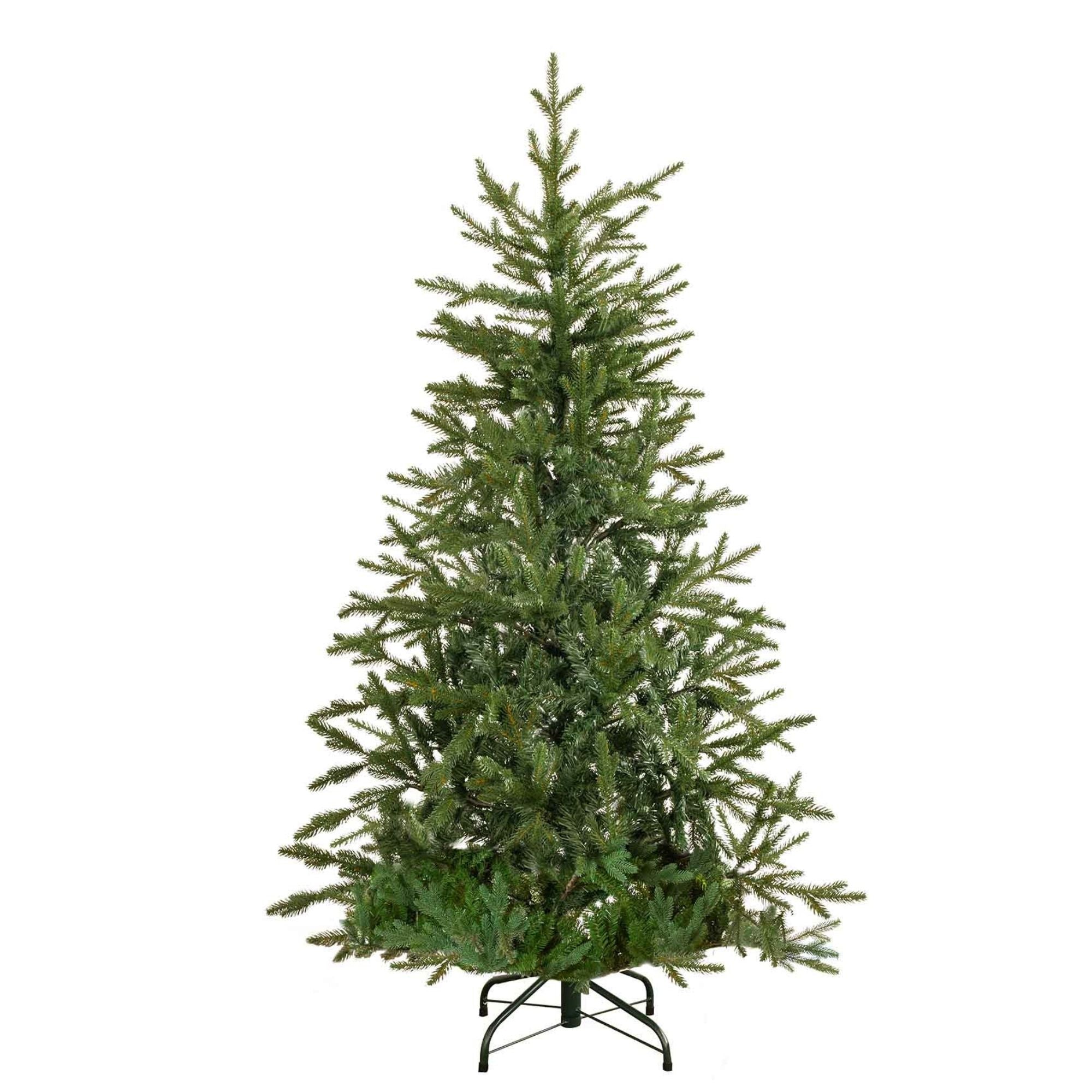 Artificial 5ft/150cm Hinged Christmas Tree with 750+ PE Tips & PVC Interior - DH44 - Dellonda